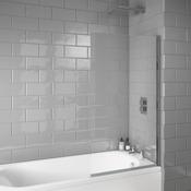 Square Edge 6mm Thick Bath Screen image