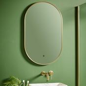 Bailey Tablet Mirror Brushed Brass 500 x 800 image