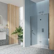 Beau Hinged Door &amp; In-Line Chrome 1200