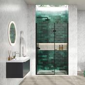 Beau Hinged Door &amp; In-Line Black 800