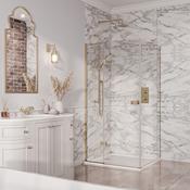 Beau Side Panel Brushed Brass 900 image