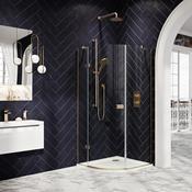 Beau Hinged Quadrant Brushed Brass 900 image