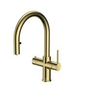 4 in 1 Boiling Water Tap Square Pull Out Spout Brass image