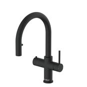 4 in 1 Boiling Water Tap Square Pull Out Spout Black image