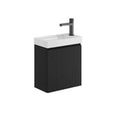 Storm 400 Cloakroom Unit Matt Black image