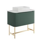 Storm Curve 900 Cabinet &amp; Frame Reed Green image