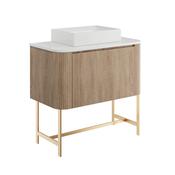 Storm Curve 900 Cabinet &amp; Frame Sonoma Oak image