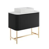 Storm Curve 900 Cabinet &amp; Frame Matt Black image