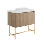 Storm Curve 900 Unit &amp; Frame Sonoma Oak image