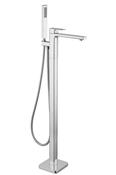 TB+ Quadrado Square Freestanding Bath Tap with Shower Mixer Chrome image