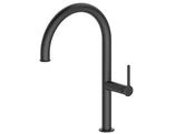 Usk Black Single Lever Kitchen Tap - Black image