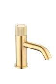 TB+ Redondo Round Push Button Basin Mixer Brushed Brass image