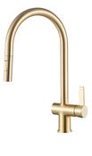 Mayhill Single Lever Pull Out Kitchen Tap - Brushed Brass image