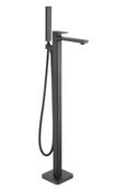 TB+ Quadrado Square Freestanding Bath Tap with Shower Mixer Matte Black image