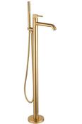 TB+ Redondo Round Freestanding Bath Tap with Shower Mixer Brushed Brass image