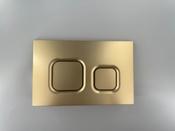 Square Flush Button Plate for 6222 - Brushed Brass image