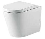 Ferrara Plus Rimless BTW D Shape Pan Seat &amp; Fittings image