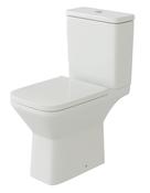 Plumb Essentials Square Rimless CC Pan &amp; Cistern in One Box, WRAS Fittings &amp; Soft Close PP Seat image