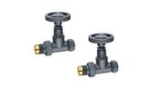 Maesteg Industrial Straight Rad Valves - Anthracite image