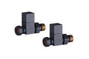 Cubic Straight Rad Valve - Anthracite image