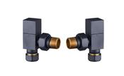 Cubic Angled Rad Valve - Anthracite image