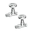 Maesteg Industrial Straight Rad Valves - Chrome image