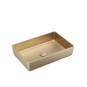 Metal Countertop Basin Brushed Brass image