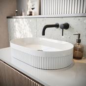 Fluted Oval Countertop Basin image