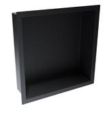 Inset Shower Niche Matt Black 300 x 300mm image