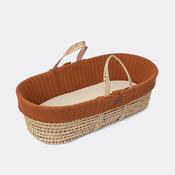 Organic Cable Knit Moses Basket &amp; Mattress