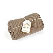 Organic Knitted Cellular Baby Blanket image