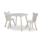 Play House Bear Table &amp; 2 Chairs - Pebble