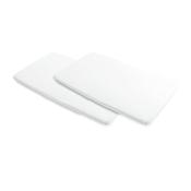 Merlin 2in1 Waterproof Travel Cot Sheets 2pk - White