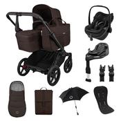Donkey 6 Single Essential Bundle, Maxi-Cosi Pebble Slide Pro &amp; Familyfix Slide Pro Base Travel System Bundle