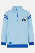 Lighthouse Half Zip Blue Tractor