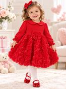 Baby Girl Red Party Dress