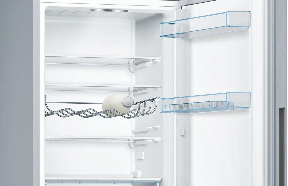 Bosch Serie 4 Freestanding Fridge Freezer Stainless steel
