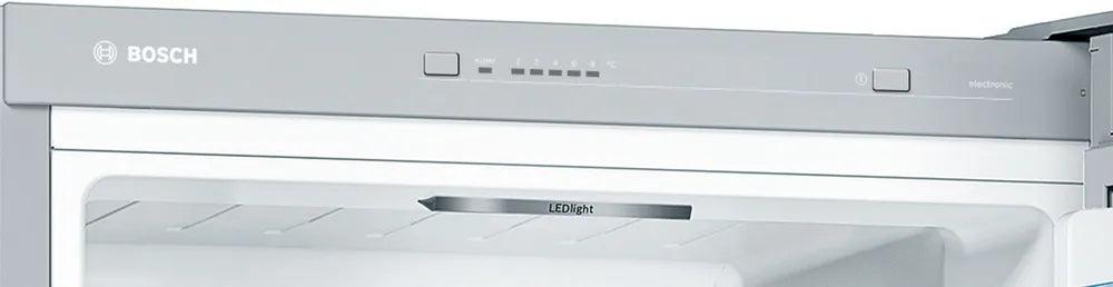Bosch Serie 4 Freestanding Fridge Freezer Stainless steel