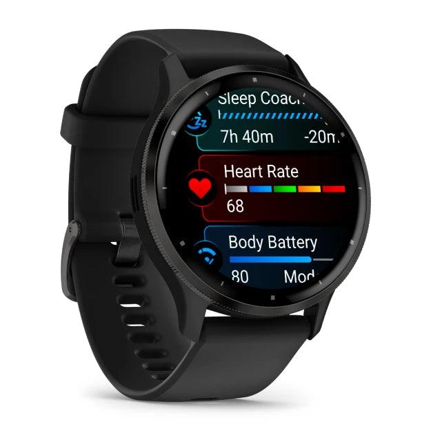 Garmin Venu 3 Smartwatch Black AMOLED Display, Heart Rate Monitor, Up to 14 Days Battery Life