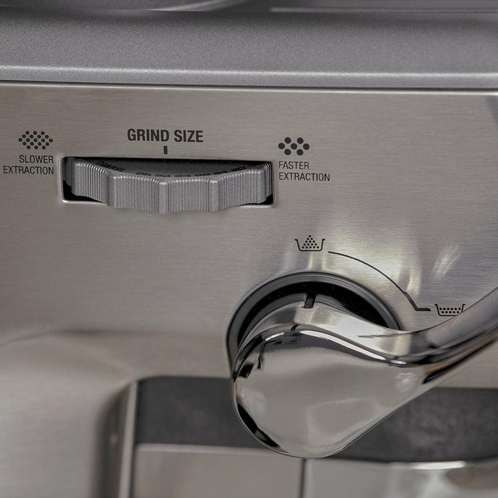 Sage Barista Express Impress Bean to Cup Coffee Machine Black, Integrated Burr Grinder, 25 Grind Settings, Pressure Gauge