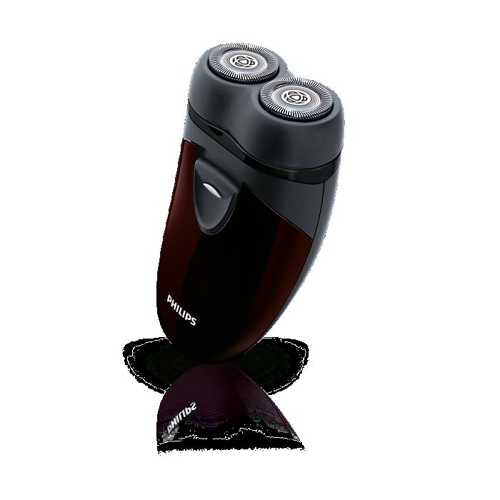 Philips Men's Electric Travel Shaver - Cordless, Close Cut System, Self-sharpening blades
