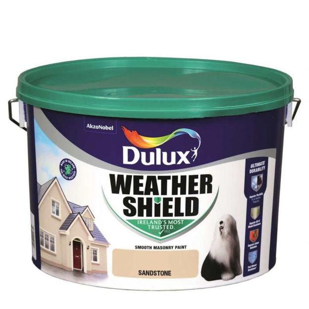Dulux Weather Shield Masonry Paint Sandstone Size 10Ltr