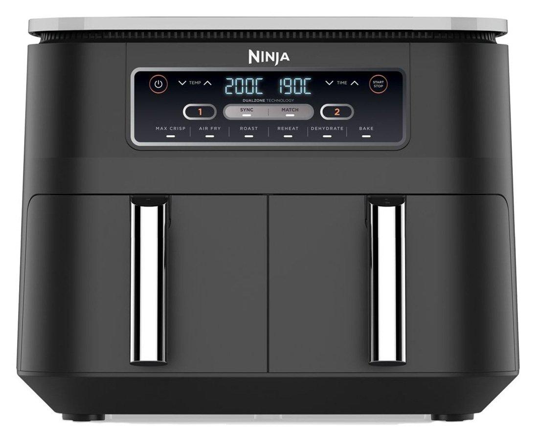 Ninja Foodi Dual Zone Air Fryer AF300UK | 7.6L Capacity | Air Fry, Max Crisp, Roast, Bake, Reheat, Dehydrate | Free Delivery