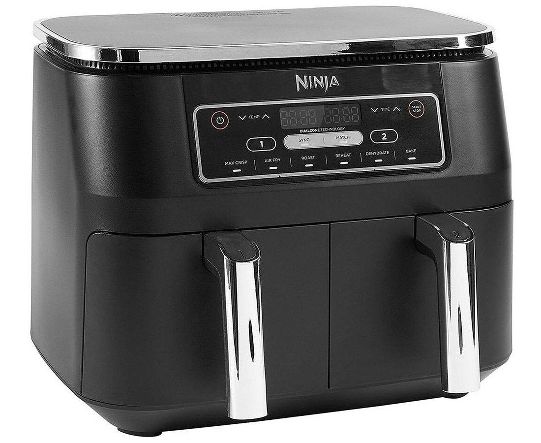 Ninja Foodi Dual Zone Air Fryer AF300UK | 7.6L Capacity | Air Fry, Max Crisp, Roast, Bake, Reheat, Dehydrate | Free Delivery