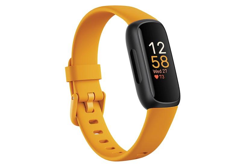 Fitbit Inspire 3 Fitness Tracker - Morning Glow, Black, Digital Display, Orange Band