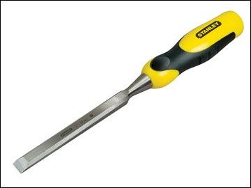 Stanley Wood Chisel 12mm Steel Blade Yellow Handle Black Grip