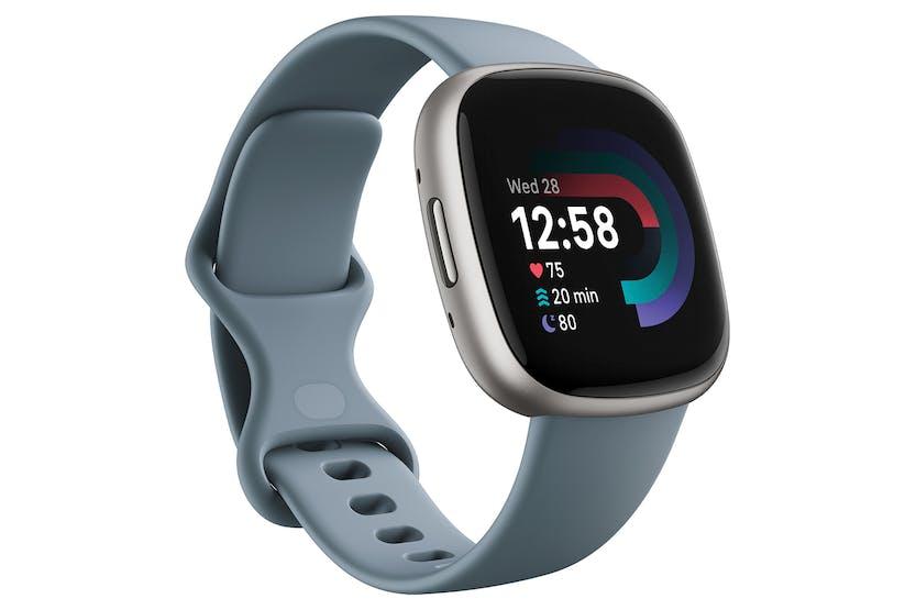Fitbit Versa 4 Smartwatch Waterfall Blue, Heart Rate Tracking, GPS, Notifications, Touchscreen