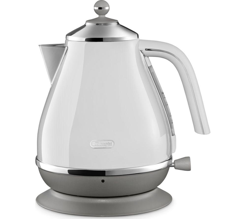 Delonghi Icona Capitals Kettle White 1.7 Litres 3kW Stainless steel