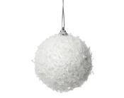Snow Foam Bauble – Winter White 8cm image