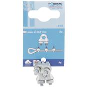 Posamo Wire Rope Clip 3mm Zinc Plated (2pack)